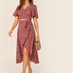 Two Piece Skirt and Top Set